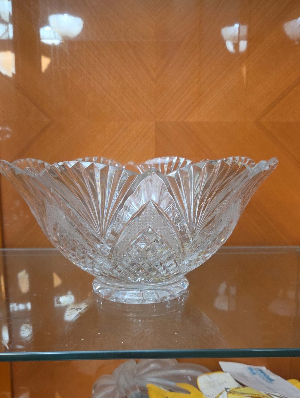 Cut Crystal Decorative Bowl - Clear